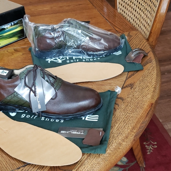 Premium Leather Trelke Waterproof Durable Golf Shoes - Picture 3 of 12